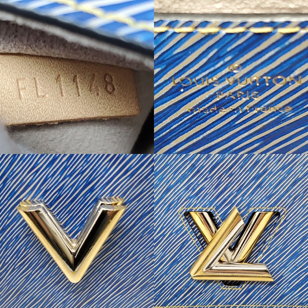 Louis Vuitton Twist MM Blue Denim Epi Leather Bag - Picture 16 of 16